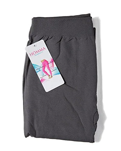 3-Pack Fleece Lined Thick Brushed Leggings by Homma (S/M/L, BLACKx2/CH.GREY)