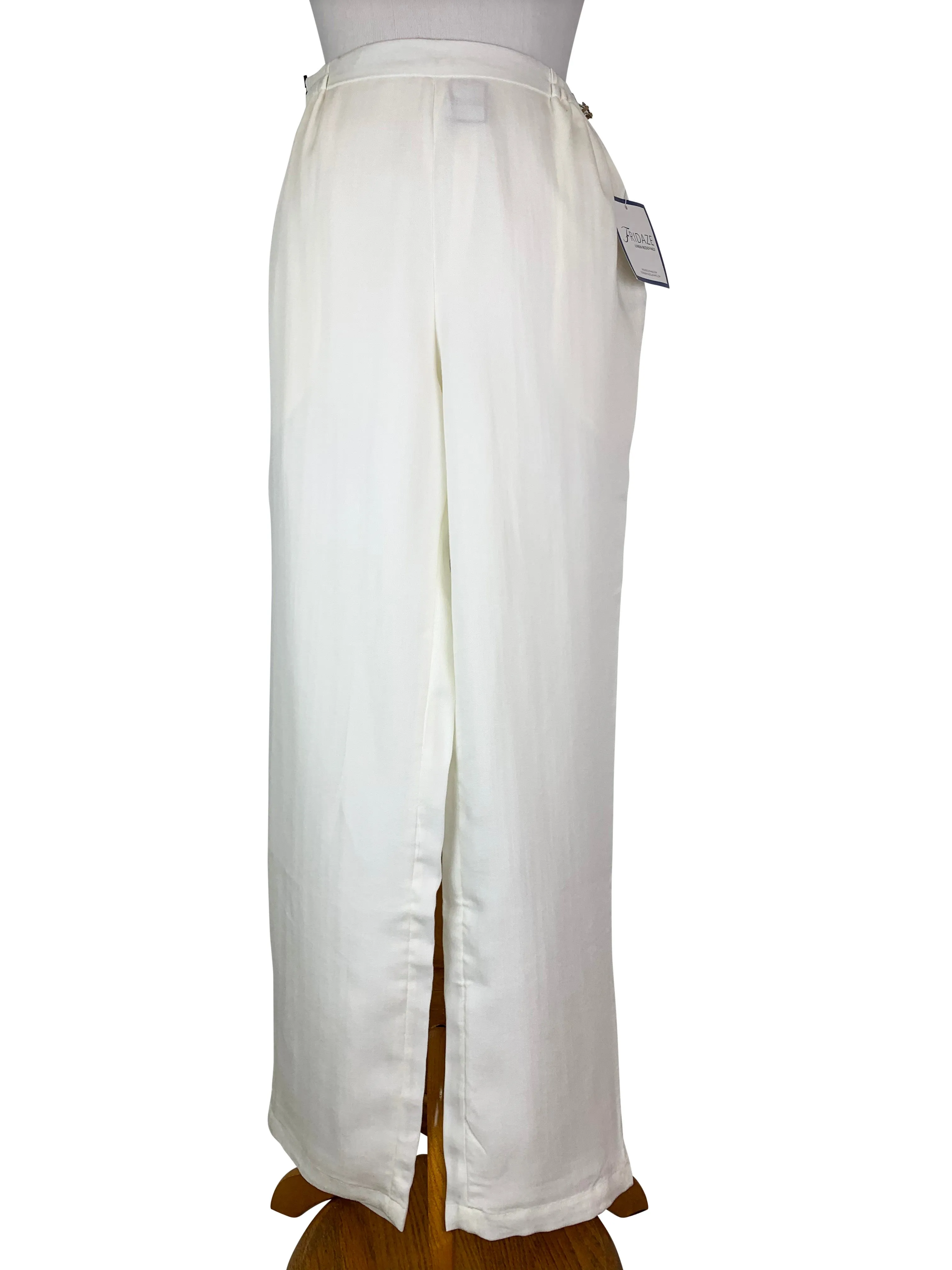 AAPT21 - Flat Front Tapered Leg Linen Pant