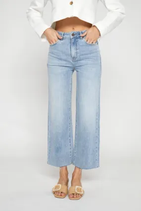 Aberdeen Wide Leg Crop Denim Pant