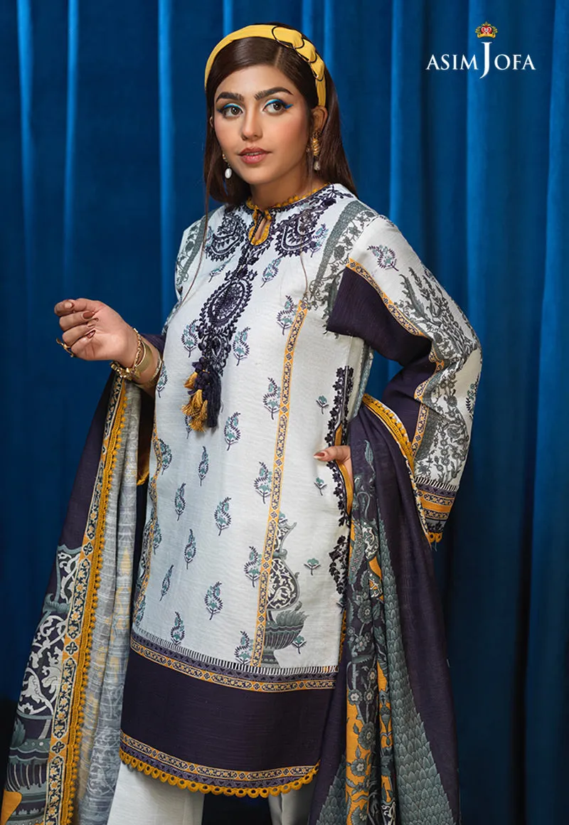 AJE-10 EMBROIDERED KHADDAR 3 PCS