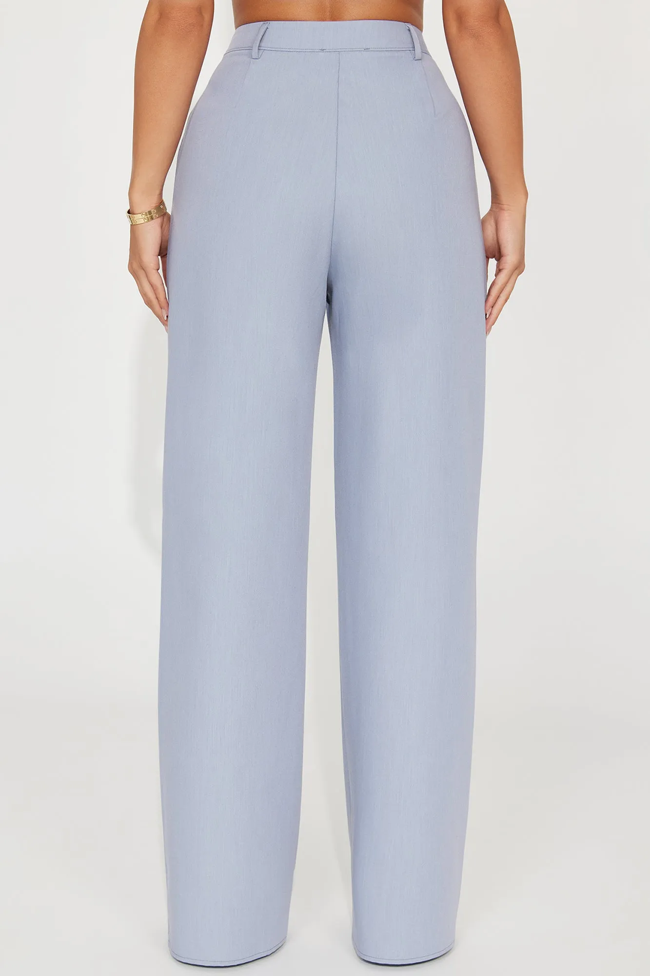 Allison Wide Leg Trouser - Grey