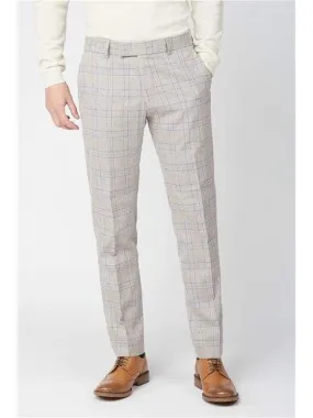 Antique Rogue Saint Cream Tweed Check Trouser