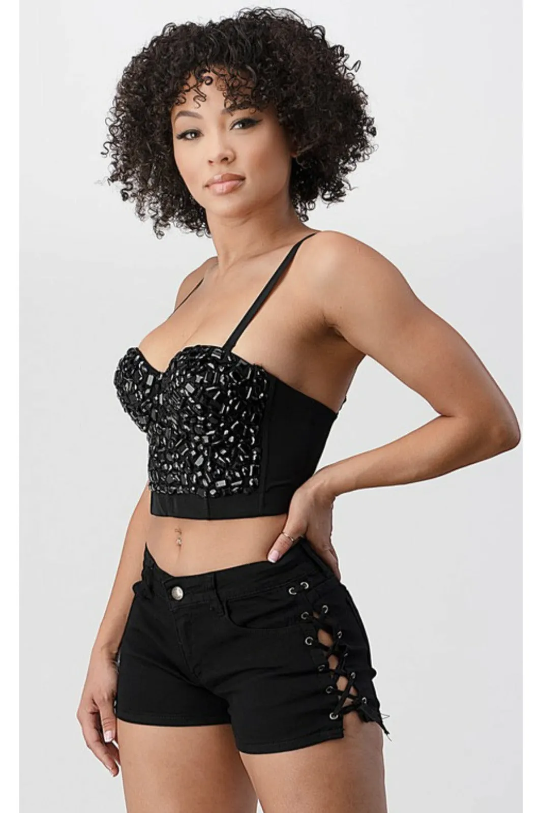 Arlo Rhinestone Corset