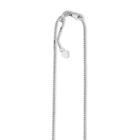 Aura by Martin Binder 0.8mm 22 Inch Adjustable Box Chain