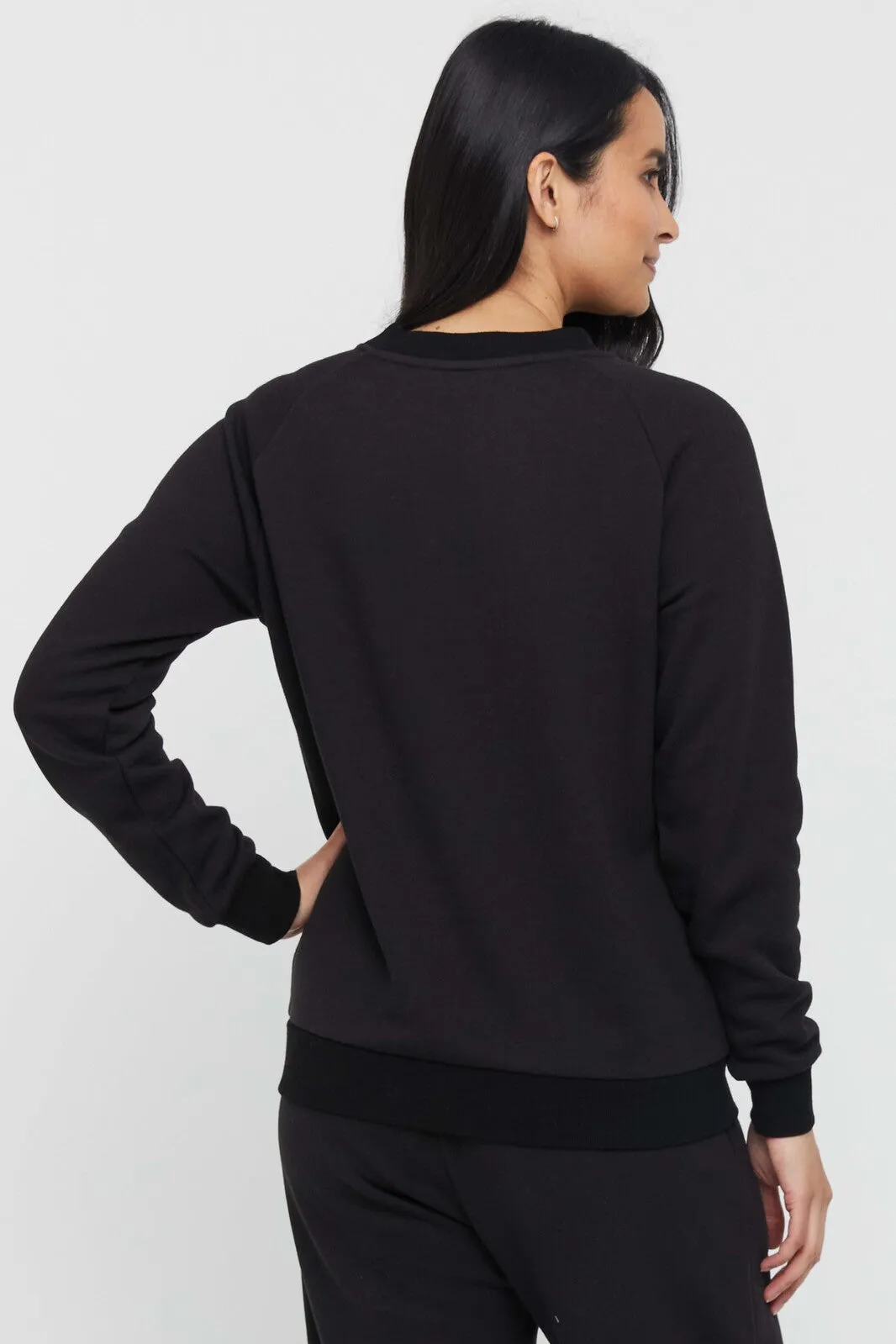 Bamboo Raglan Top - Black