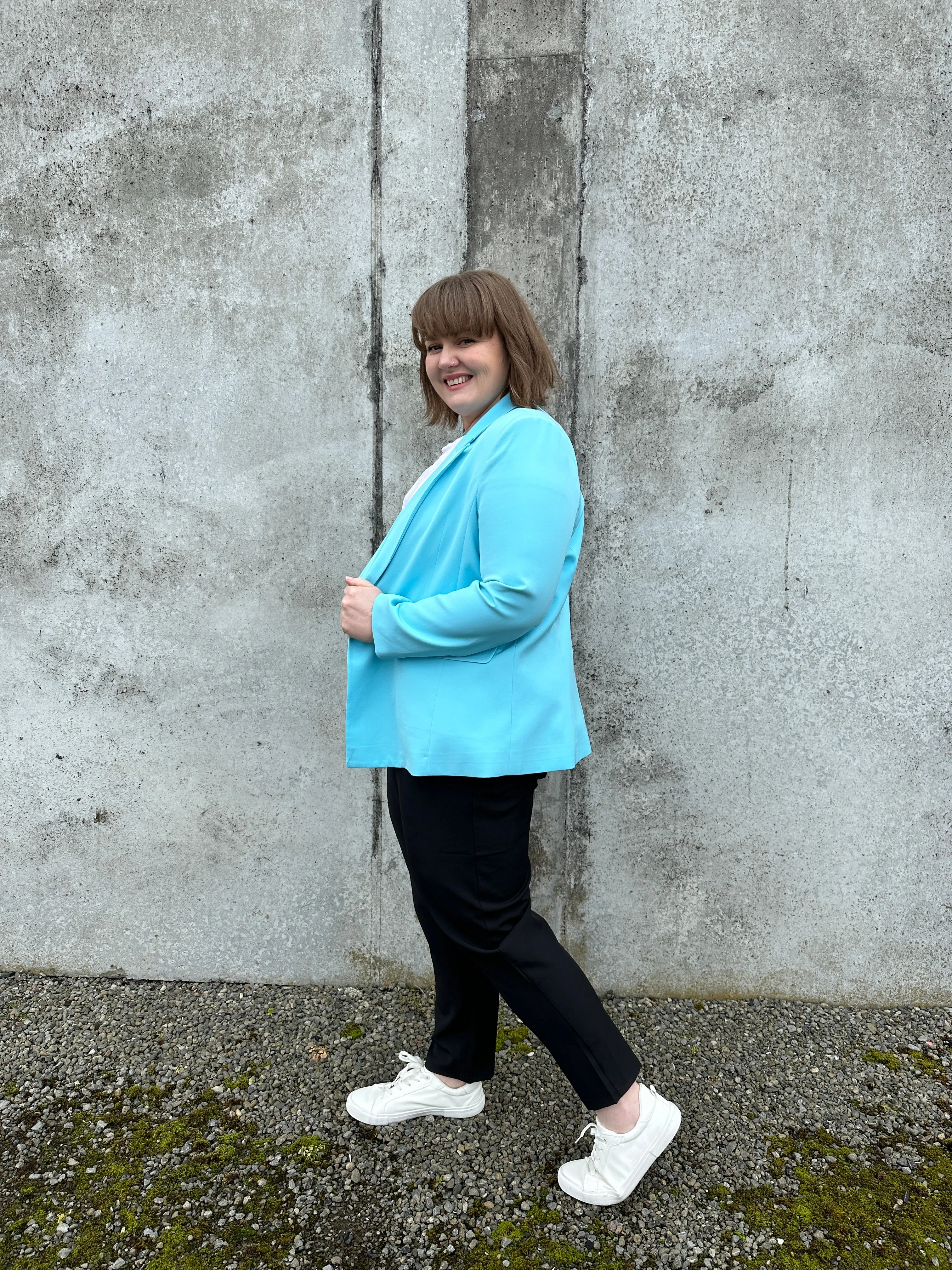 Betty Relaxed Blazer - Powder Blue