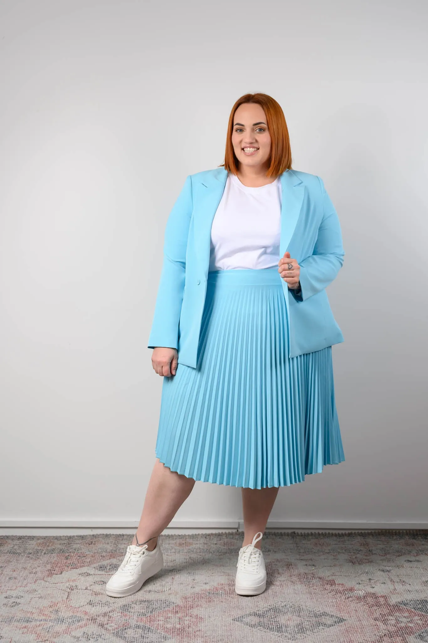 Betty Relaxed Blazer - Powder Blue