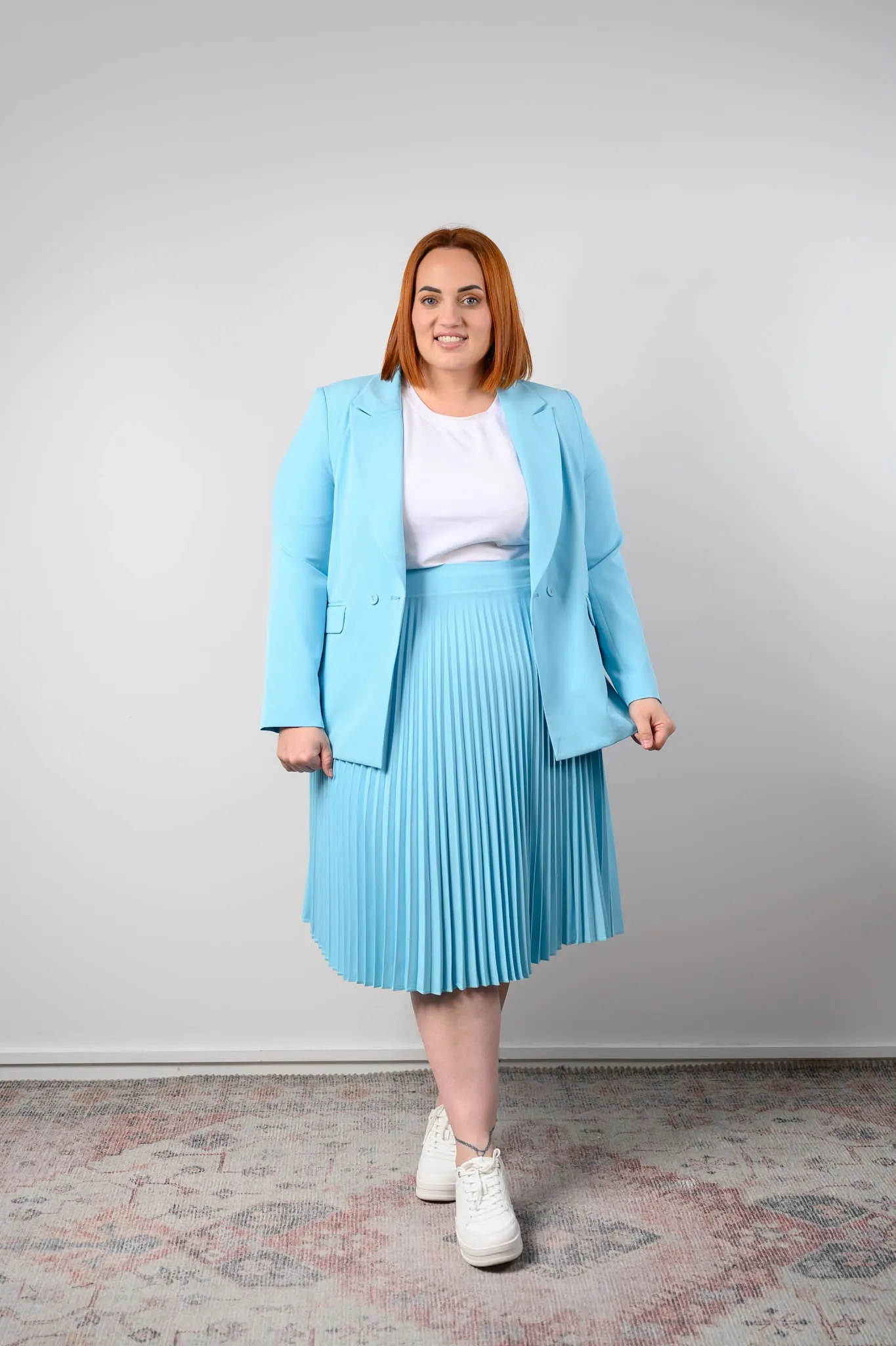 Betty Relaxed Blazer - Powder Blue