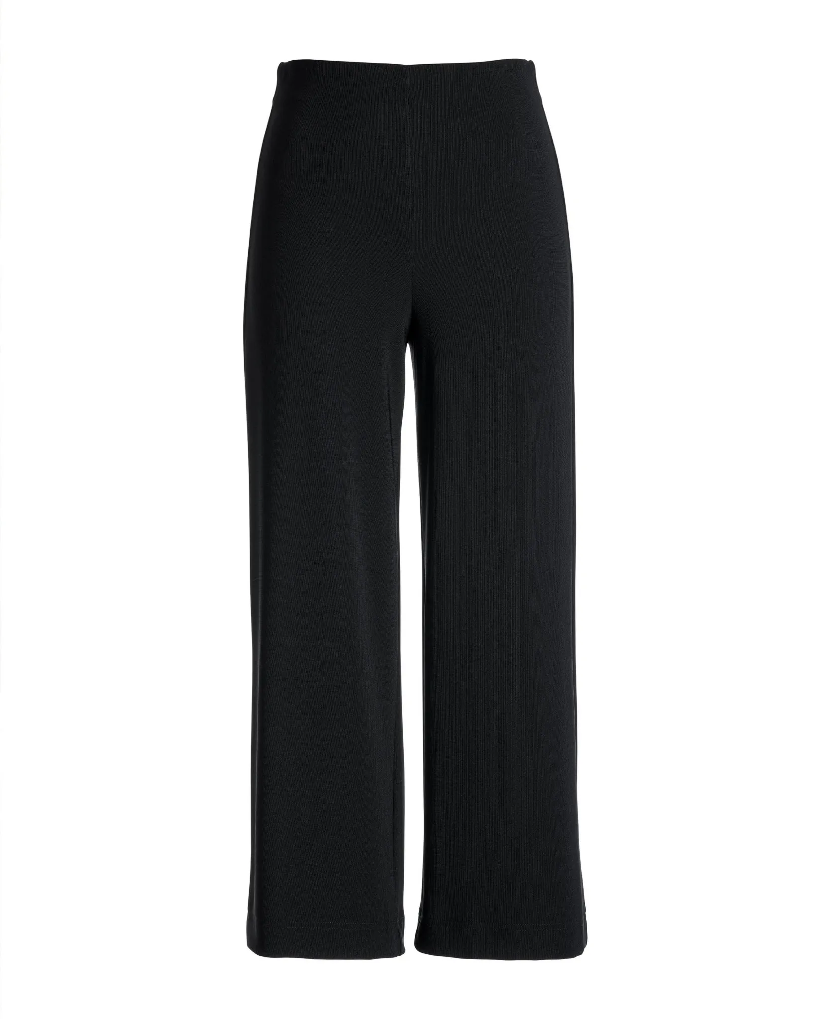 Beyond Travel Wide Leg Crop Pant Jet Black