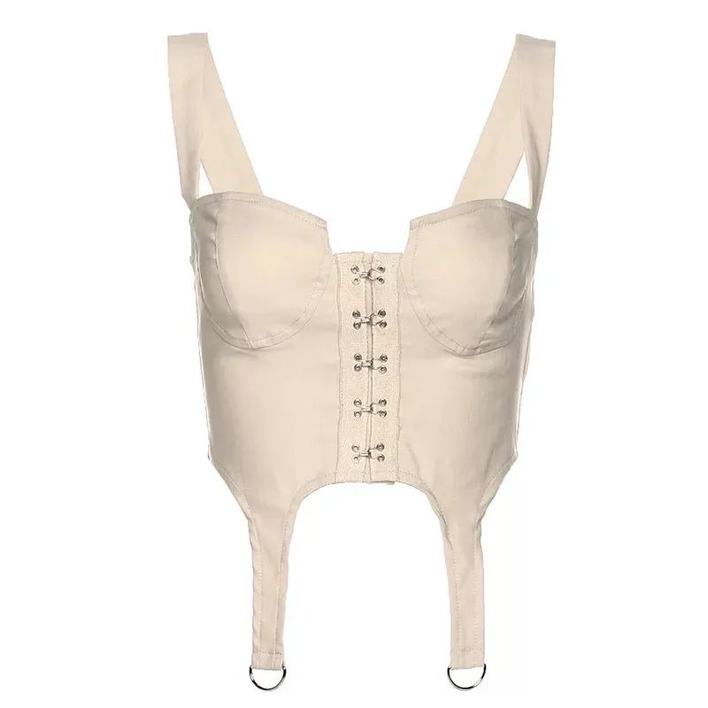 BUSTIER CORSET CROP TOP