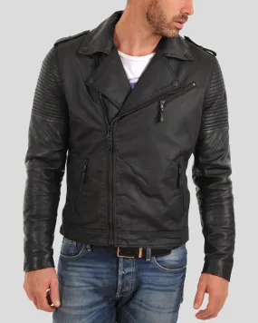 Christopher Black Motorcycle Leather Jacket