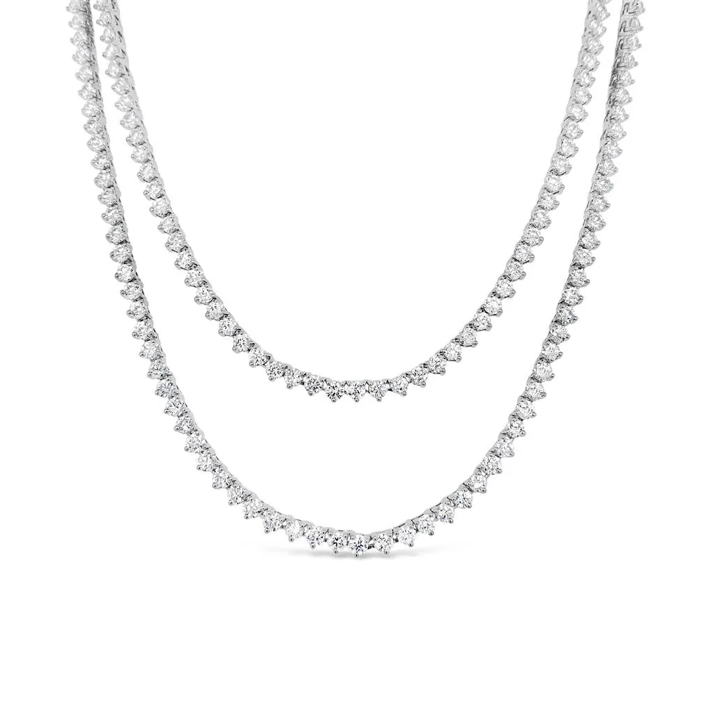 Clara by Martin Binder Diamond Double Strand Tennis Necklace (11.01 ct. tw.)