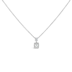 Clara by Martin Binder Diamond Halo Dangle Necklace (0.57 ct. tw.)