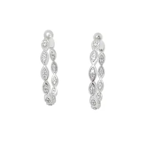 Clara by Martin Binder Diamond Hoop Earrings (0.36 ct. tw.)