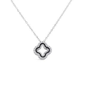 Clara by Martin Binder Diamond Open Frame Flower Necklace (0.13 ct. tw.)