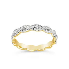 Clara by Martin Binder Diamond Twist Stacking Band (0.38 ct. tw.)