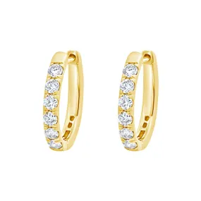 Clara by Martin Binder Oval Diamond Hoop Earrings (0.55 ct. tw.)