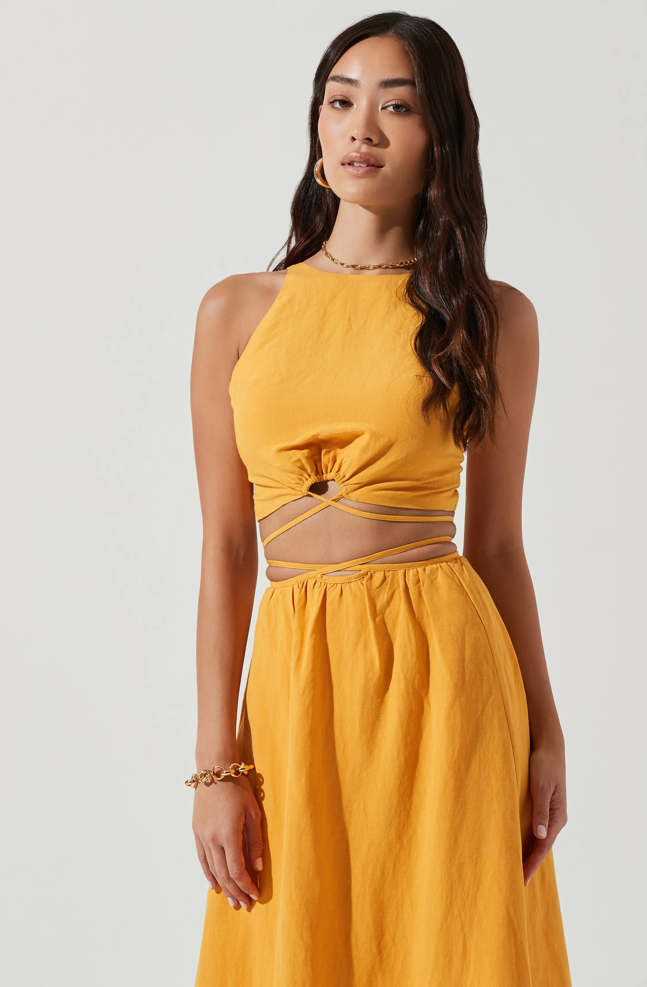 Divine Tie Waist Crop Top