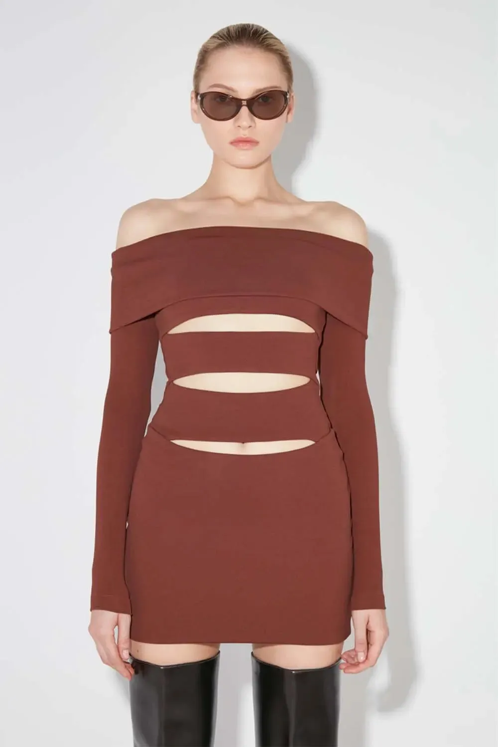 Elena Off Shoulder Mini Dress