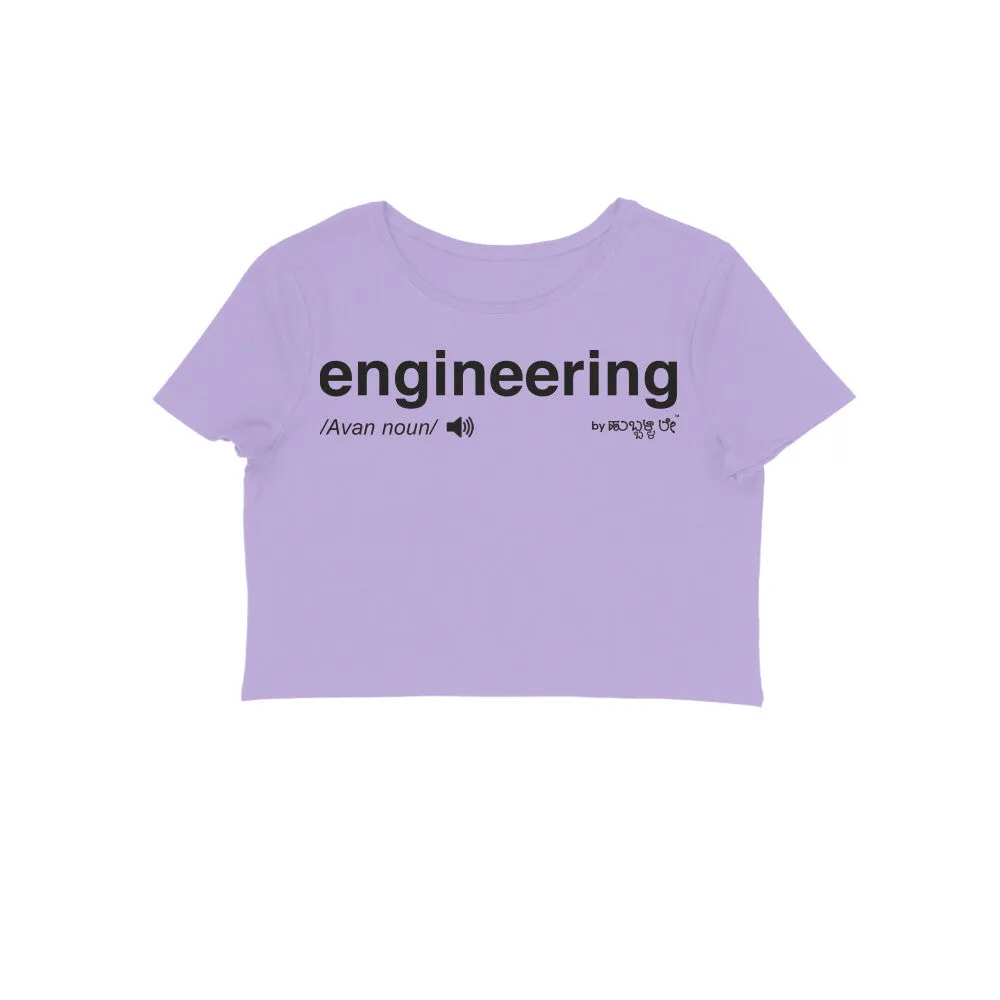 Engineering - Kannada Women's Crop Top