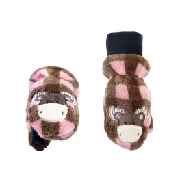 flapjacks kids winter mitts pink moose