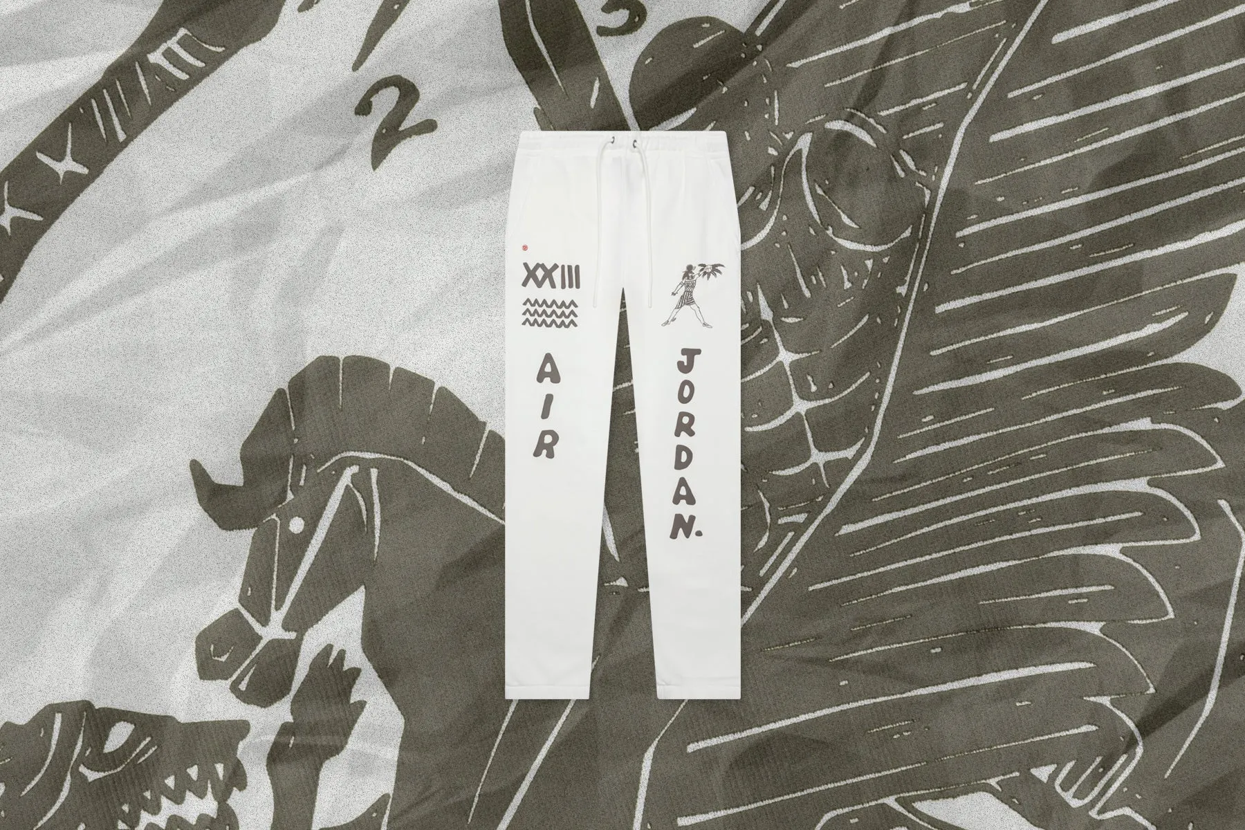 Flight x Umar Rashid Artist Series Joggers - Sail/Palomino