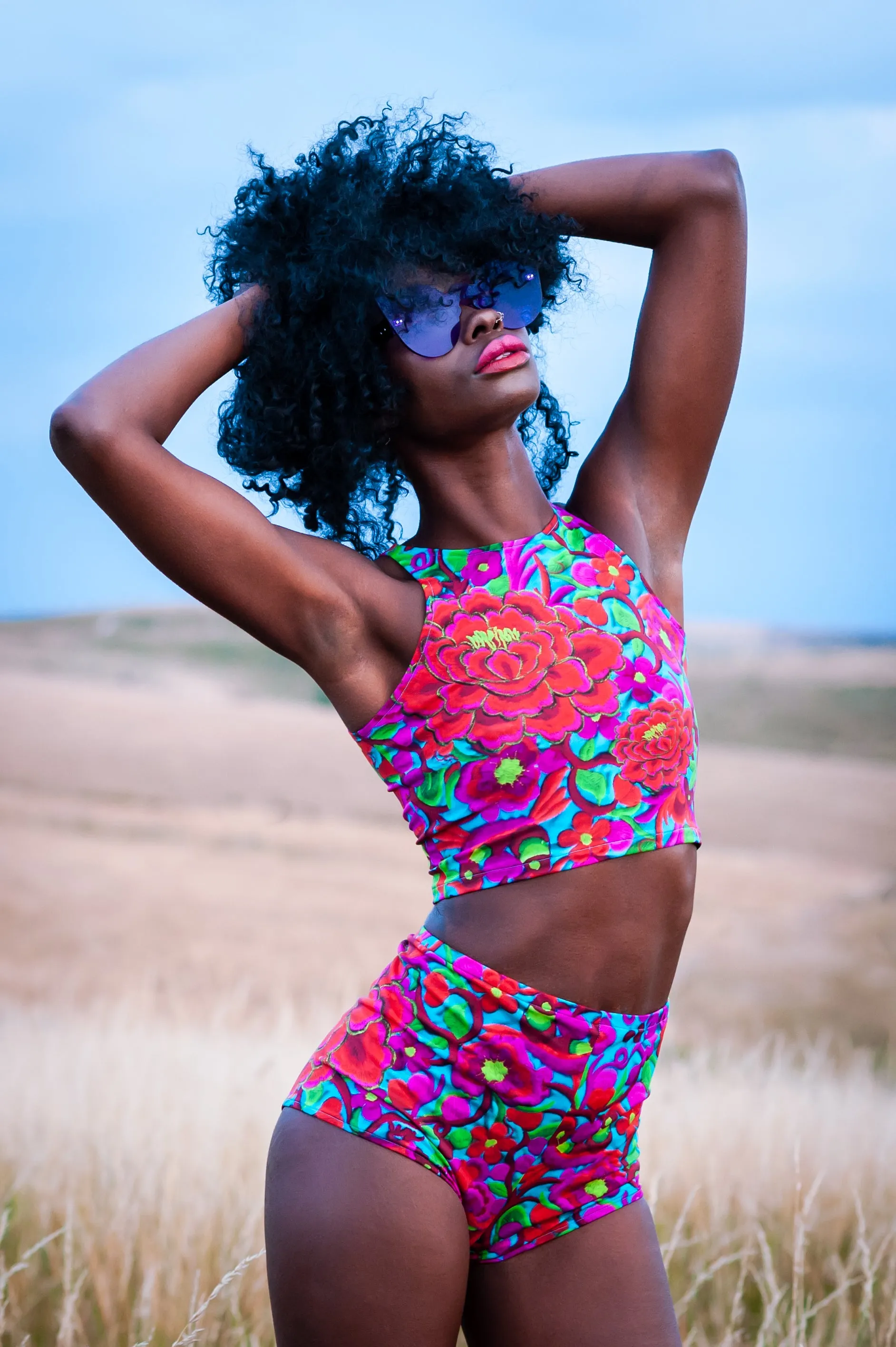 Folklorico Sleeveless Crop Top