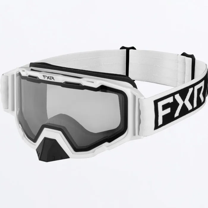 FXR Maverick Clear Goggle White