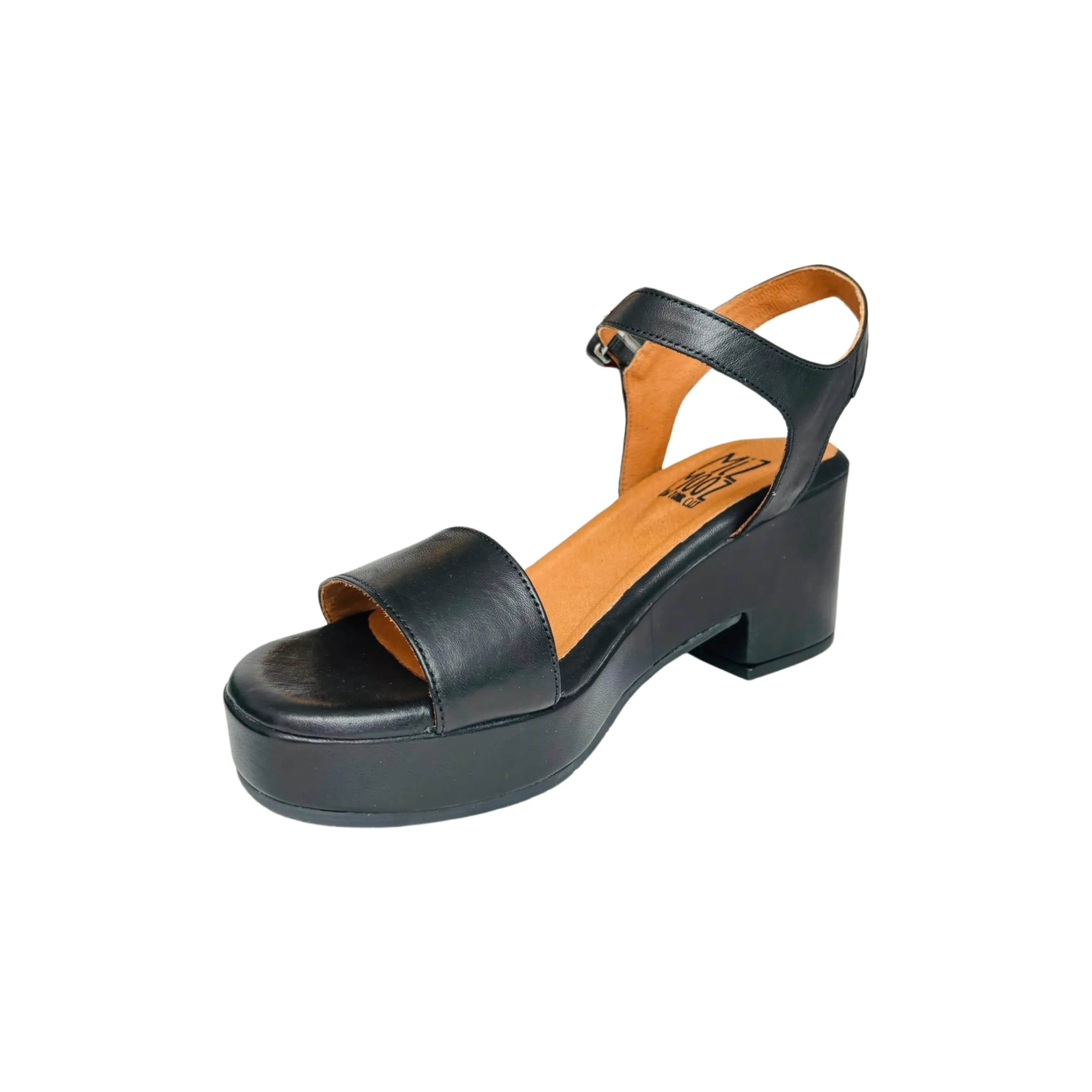 Gillie Black Platform Sandal