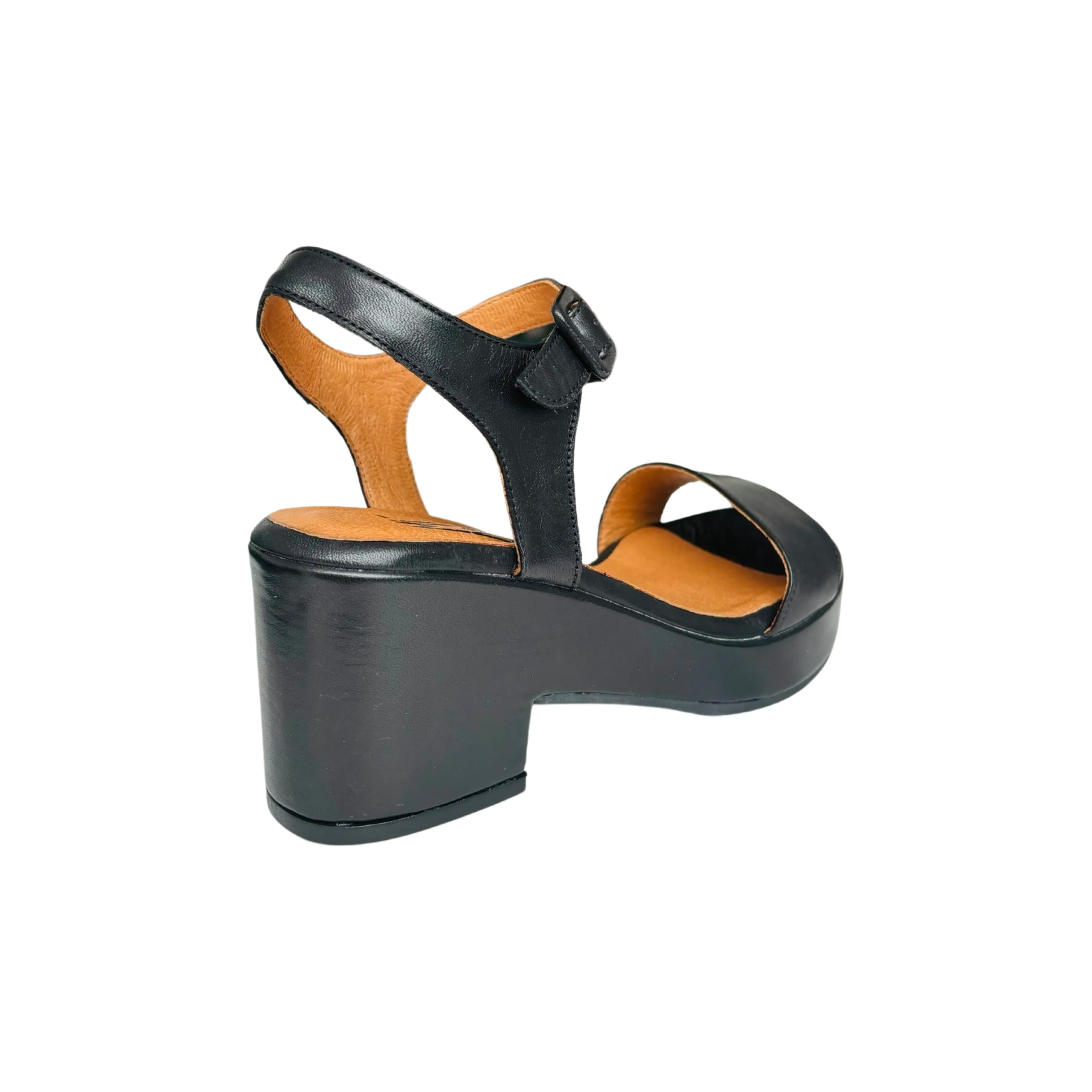 Gillie Black Platform Sandal