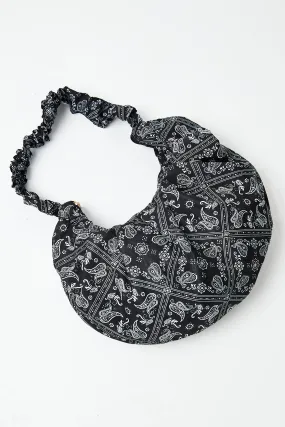 Glamorous Black Bandana Print Shoulder Bag