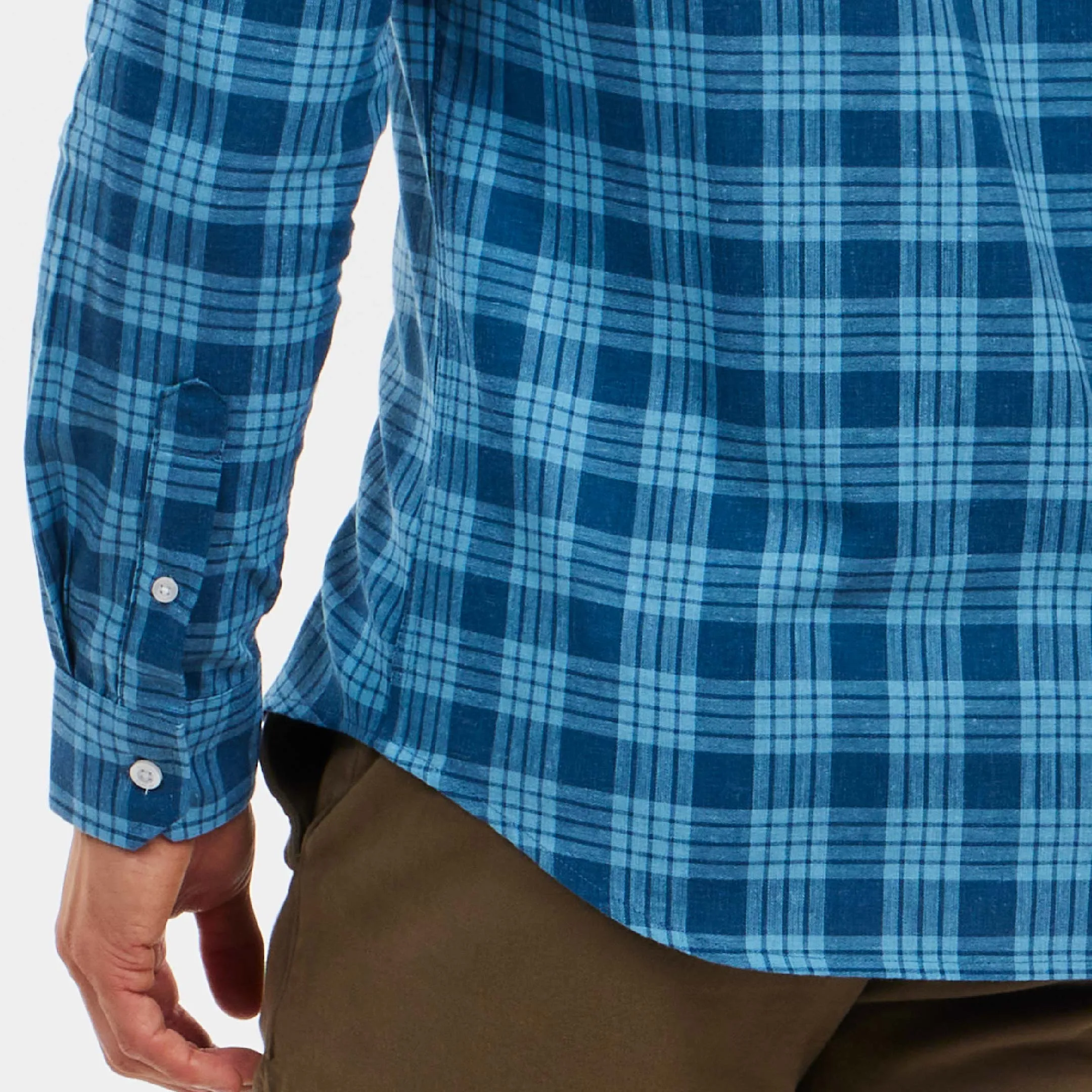 Horizon Plaid Linen Shirt