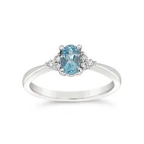 Irisa by Martin Binder Aquamarine & Diamond Accent Ring