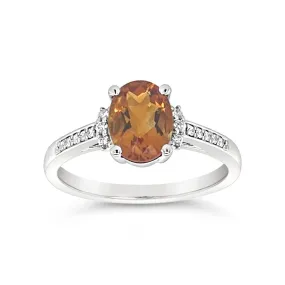 Irisa by Martin Binder Oval Citrine & Diamond Ring