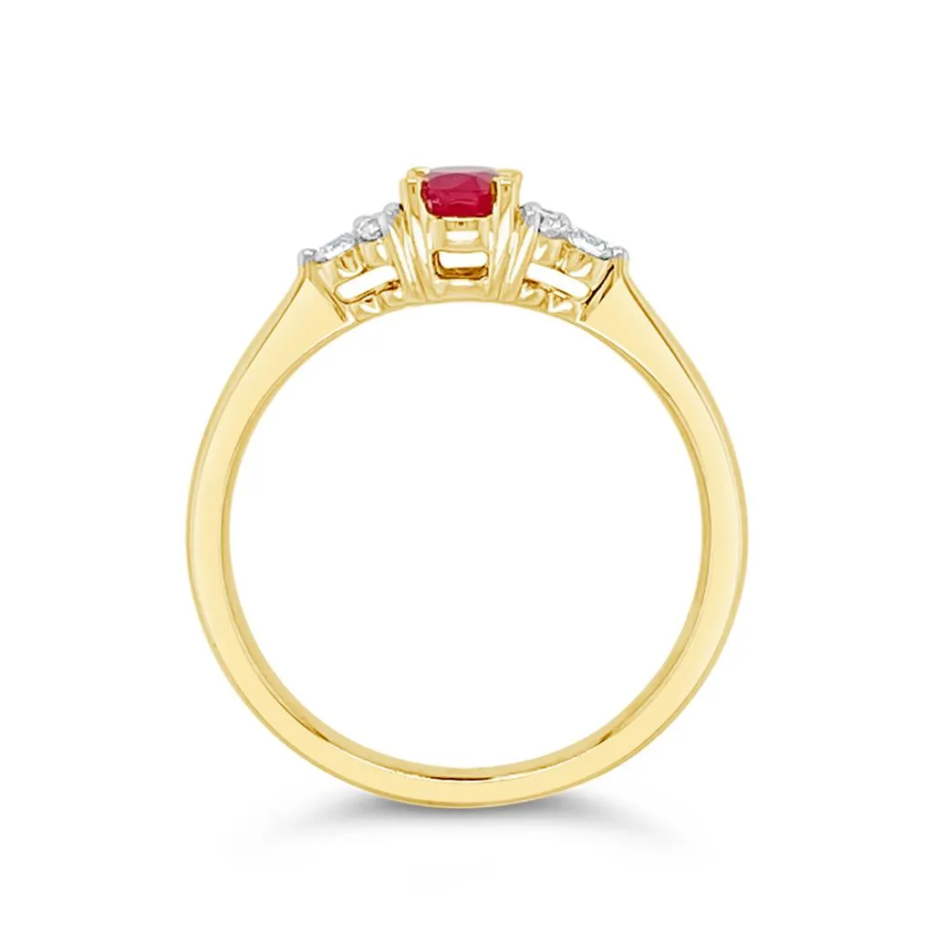 Irisa by Martin Binder Ruby & Diamond Accent Ring