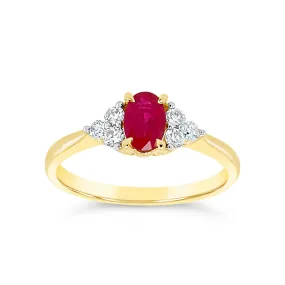 Irisa by Martin Binder Ruby & Diamond Accent Ring