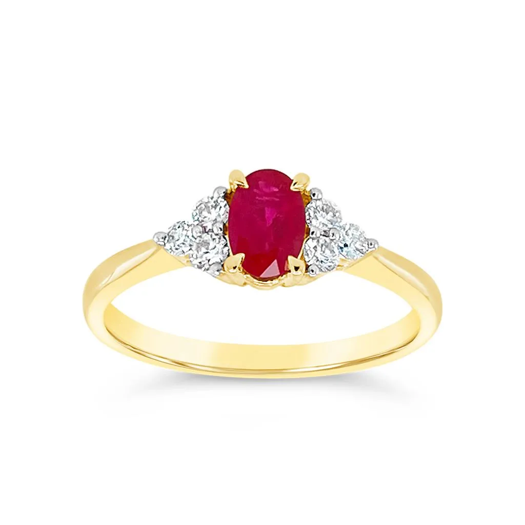 Irisa by Martin Binder Ruby & Diamond Accent Ring