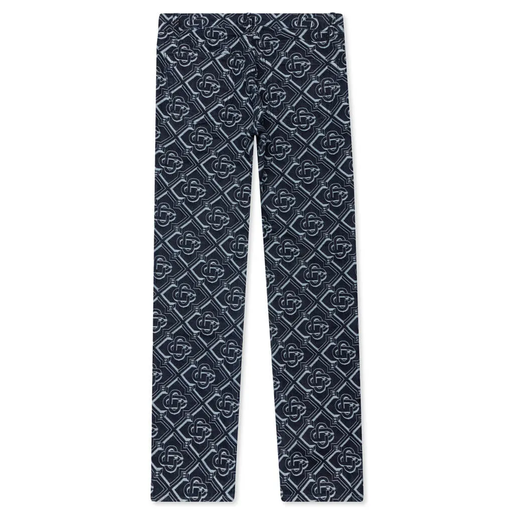 Monogram Classic Denim Straight Leg Jean - Indigo