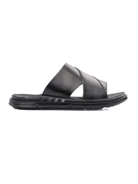 Pierre Sandal - Black Leather