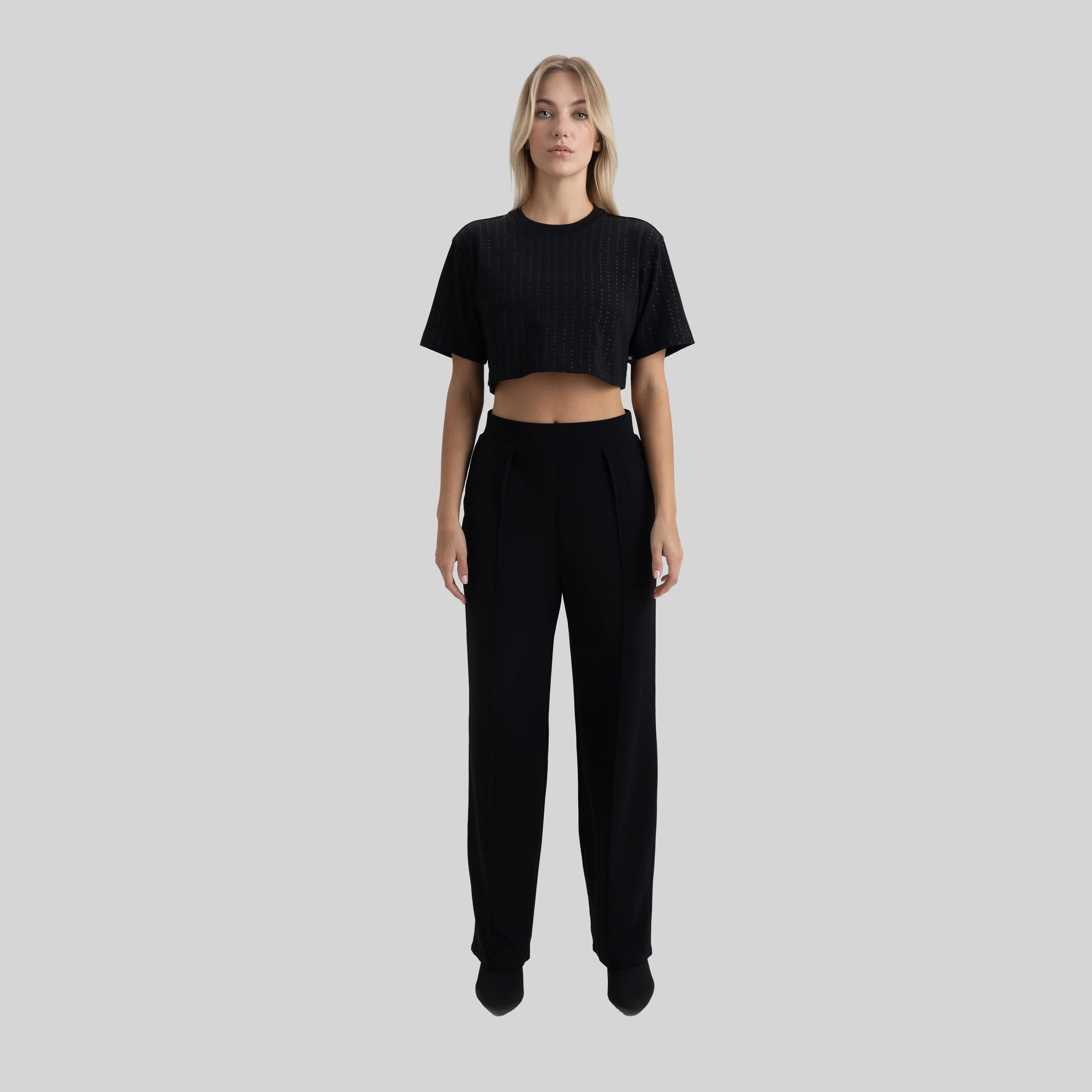 PONTIAC CROP TOP BLACK