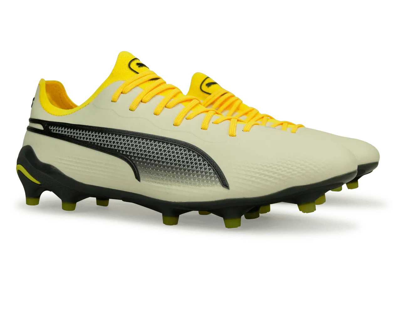 PUMA Men's King Ultimate FG/AG Alpine Snow/Asphalt Yellow