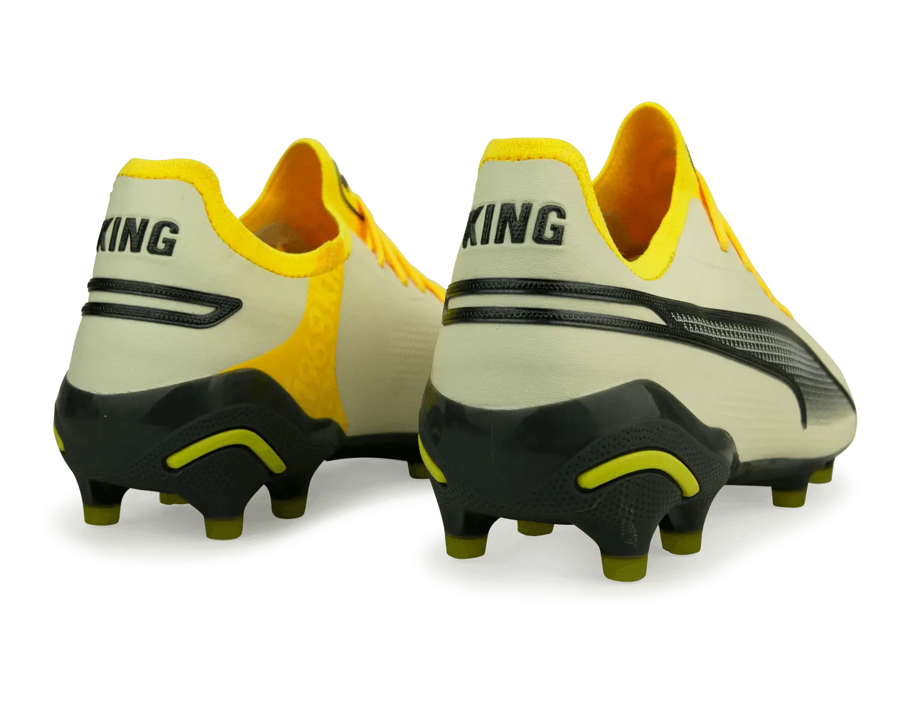 PUMA Men's King Ultimate FG/AG Alpine Snow/Asphalt Yellow