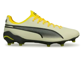 PUMA Men's King Ultimate FG/AG Alpine Snow/Asphalt Yellow