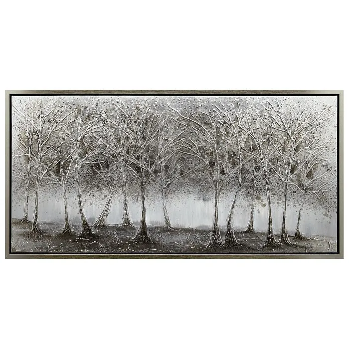 "Solitary Field" Textured Metallic HandPainted Wall Art by Martin Edwards