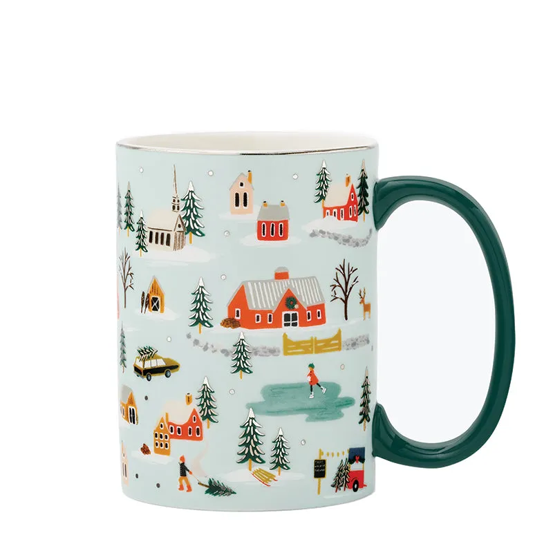 RIFLE PAPER CO. | Holiday Village Porcelain Mug