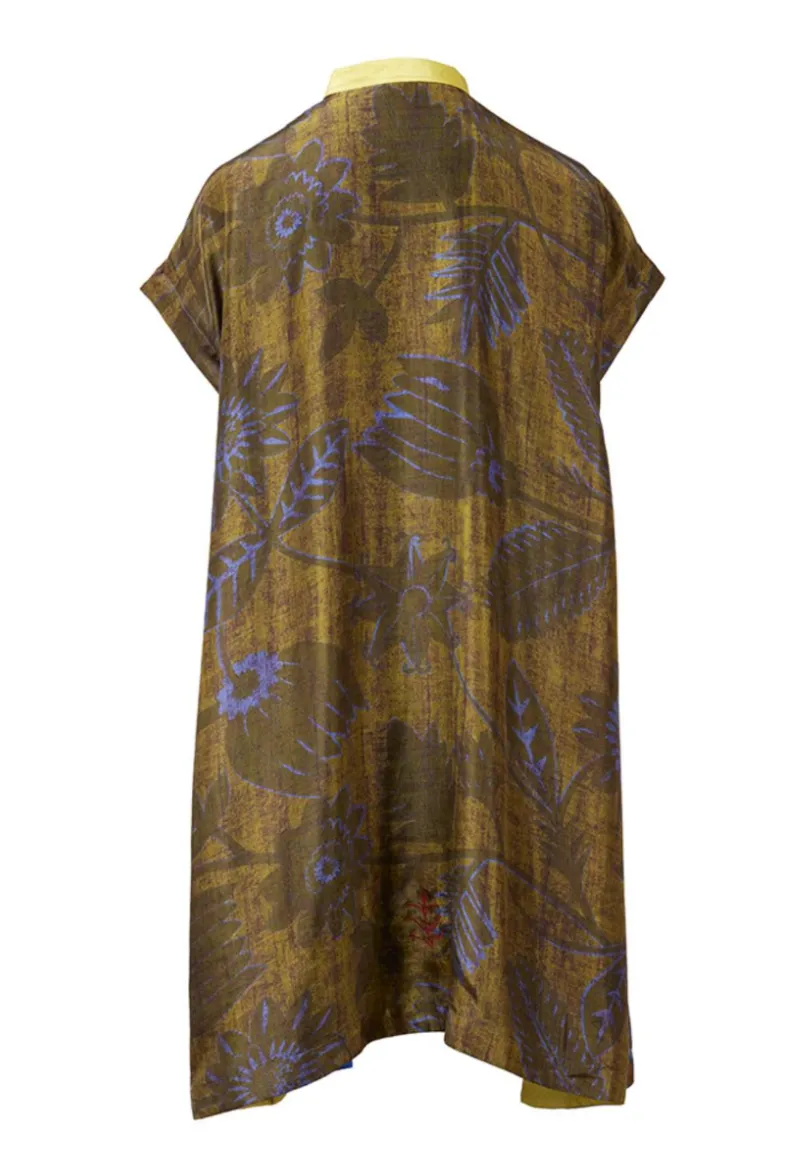 Silk dress Selkie sunflowers