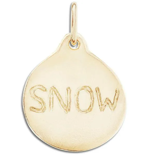 Snow Disk Charm