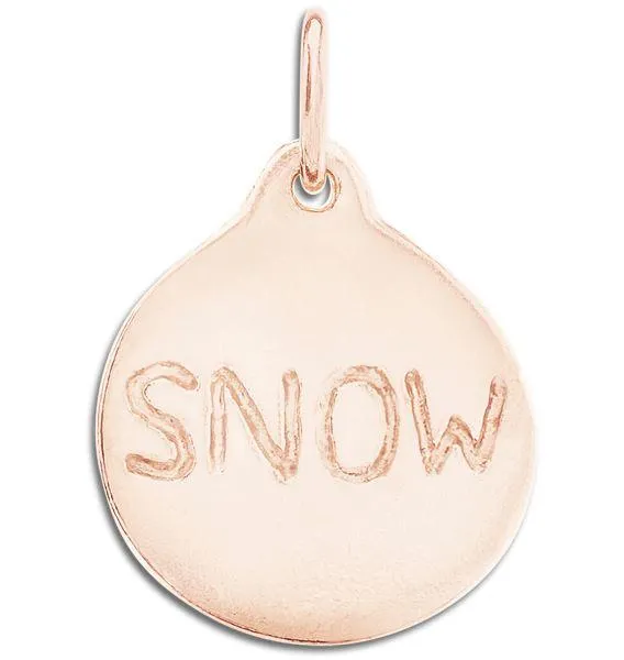 Snow Disk Charm