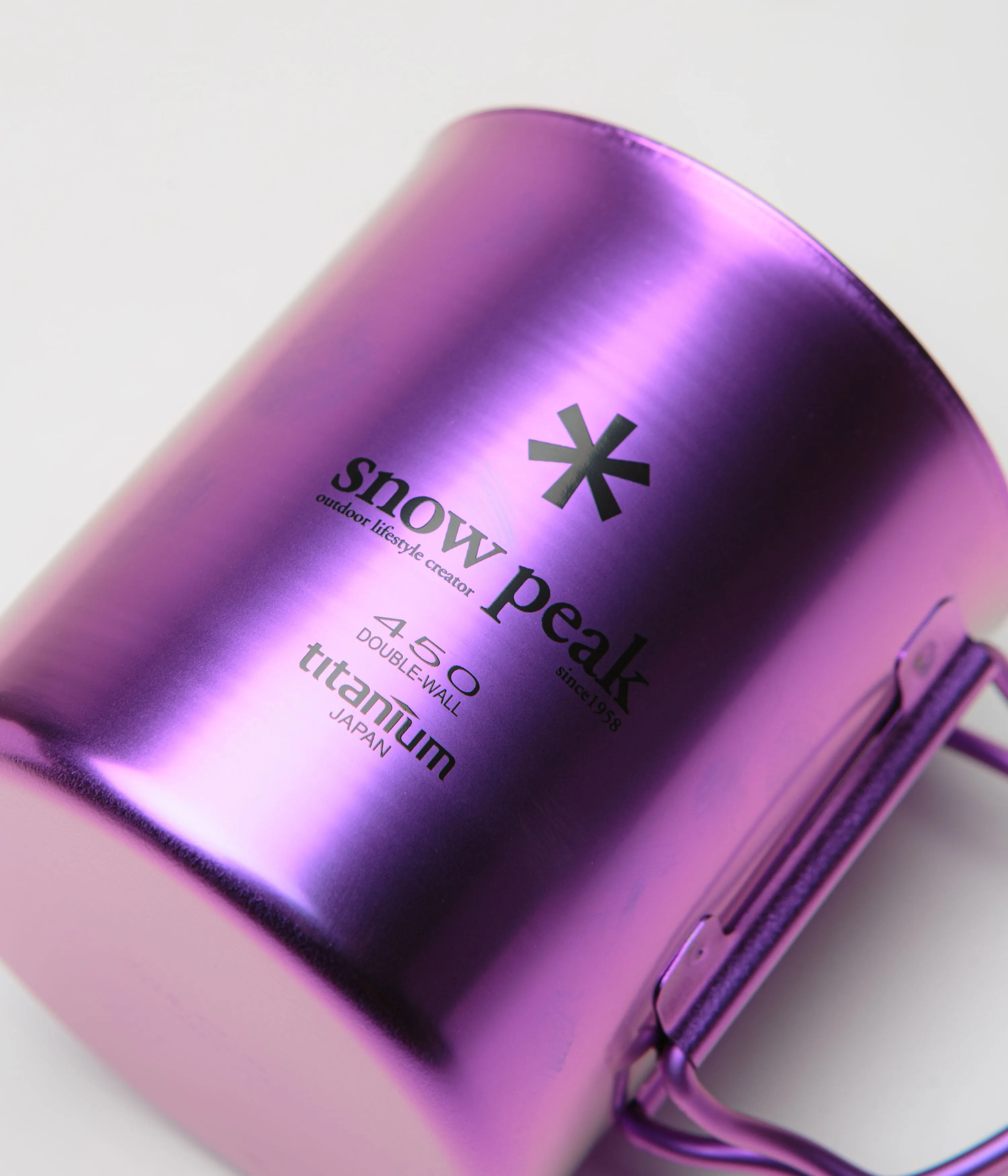 Snow Peak Titanium Double Wall 450ml Mug - Purple