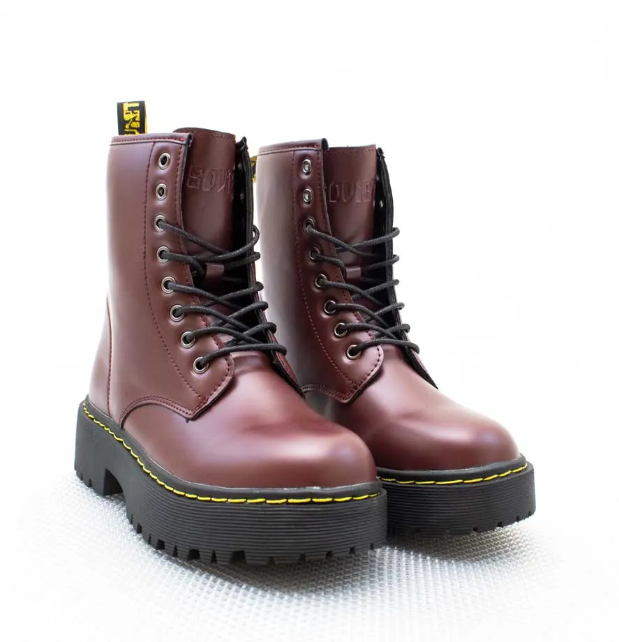 Soviet Doc Martin  Burg Ox Blood Boot